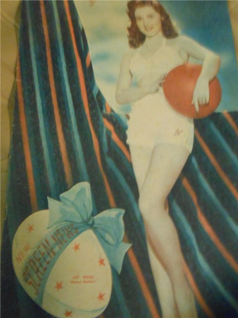 NEW SCREEN NEWS magazine side cover 26 March 1948