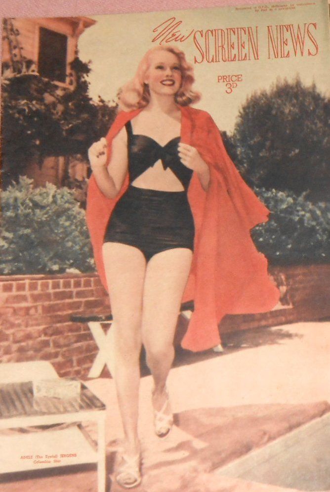 NEW SCREEN NEWS magazine side cover 16 April 1948