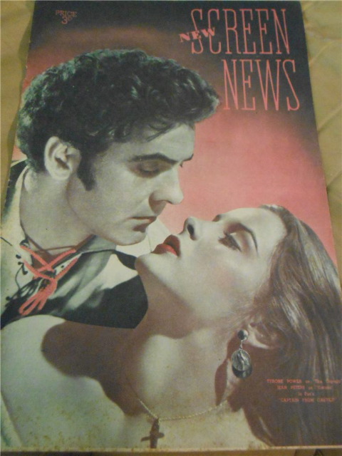 NEW SCREEN NEWS magazine side cover 21 May 1948