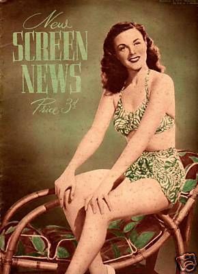 NEW SCREEN NEWS magazine side cover 25 June 1948