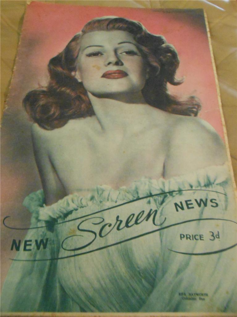 NEW SCREEN NEWS magazine side cover 3 September 1948