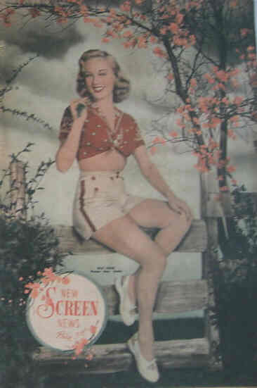 NEW SCREEN NEWS magazine side cover 10 September 1948