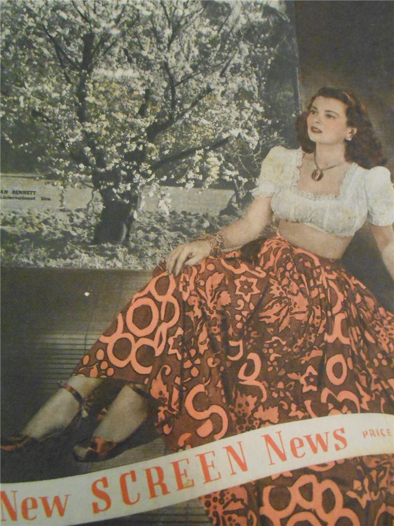 NEW SCREEN NEWS magazine side cover 24 September 1948