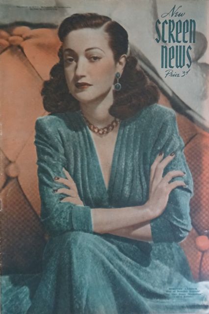 NEW SCREEN NEWS magazine side cover 11 February 1949