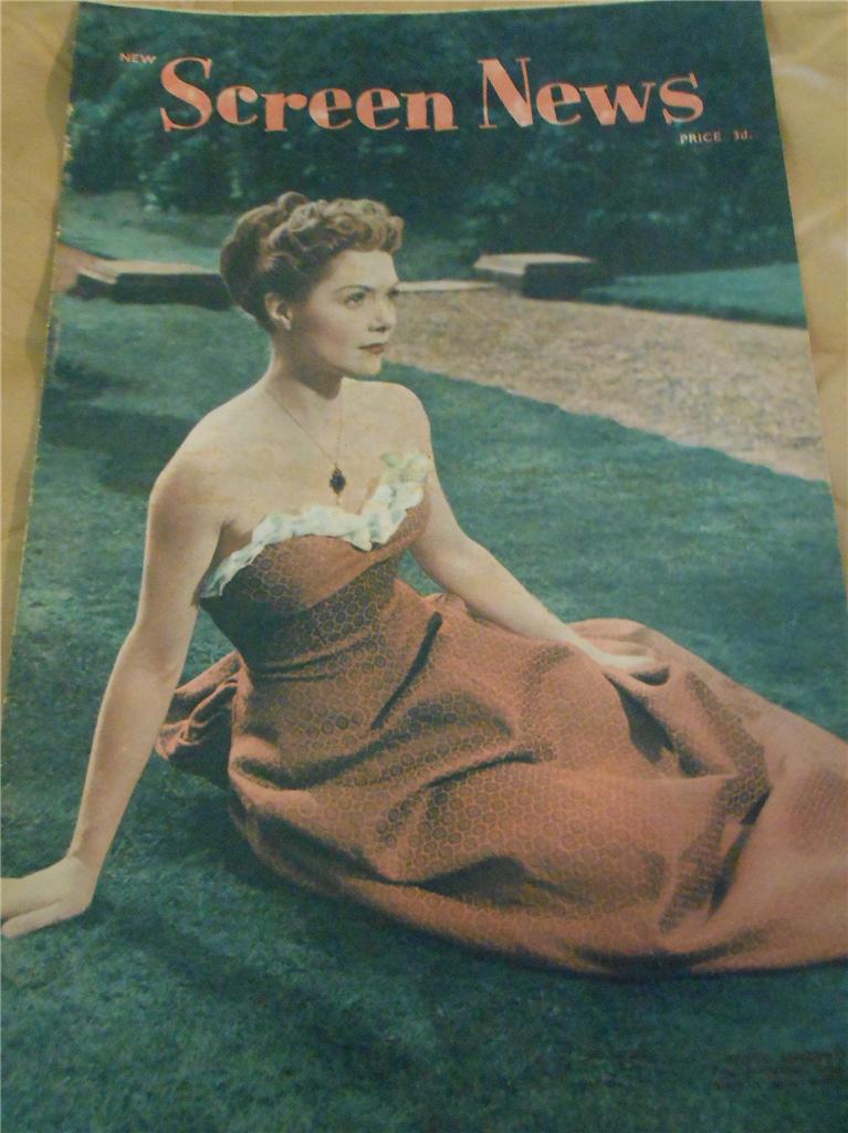 NEW SCREEN NEWS magazine side cover 18 March 1949