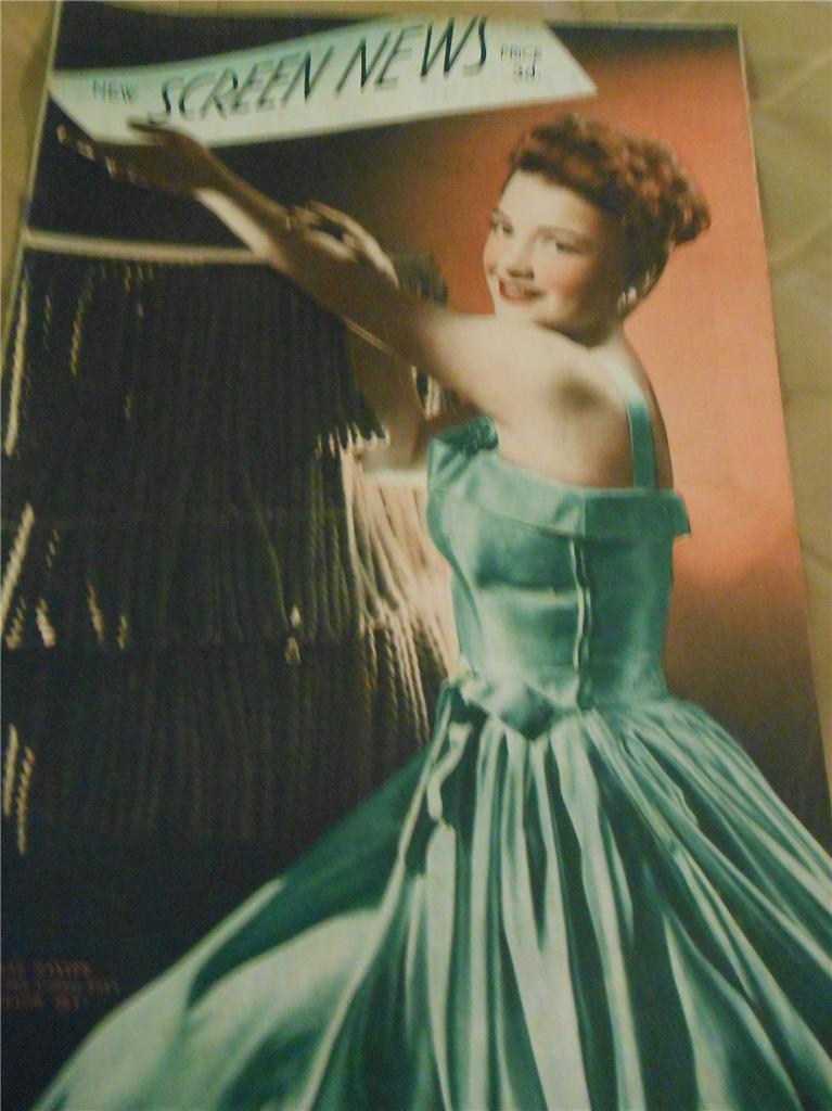 NEW SCREEN NEWS magazine side cover 6 May 1949