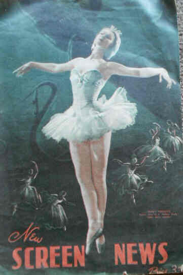 NEW SCREEN NEWS magazine side cover 13 May 1949