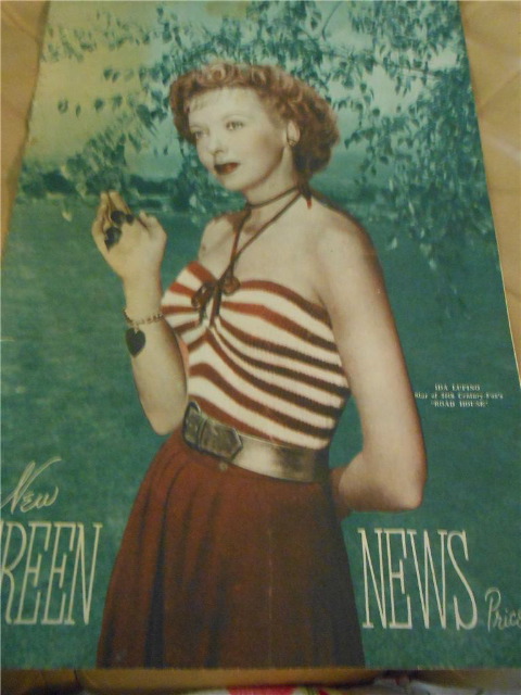 NEW SCREEN NEWS magazine side cover 3 June 1949