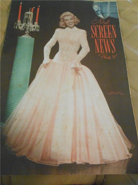 NEW SCREEN NEWS magazine side cover 18 November 1949
