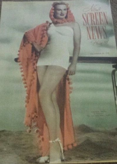 NEW SCREEN NEWS magazine side cover 30 December 1949