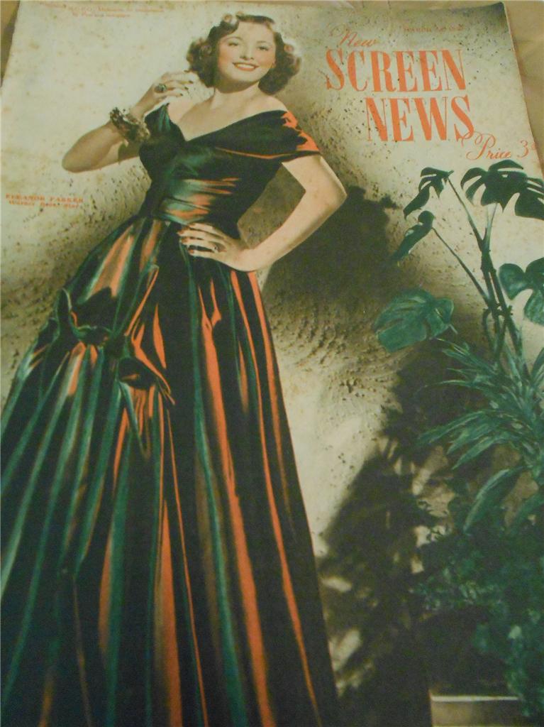NEW SCREEN NEWS magazine side cover 24 March 1950