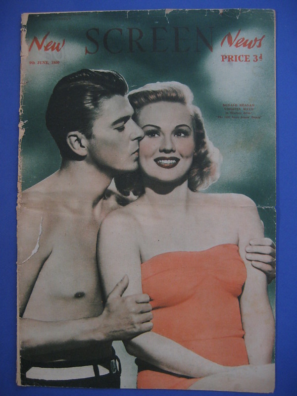 NEW SCREEN NEWS magazine side cover 9 June 1950