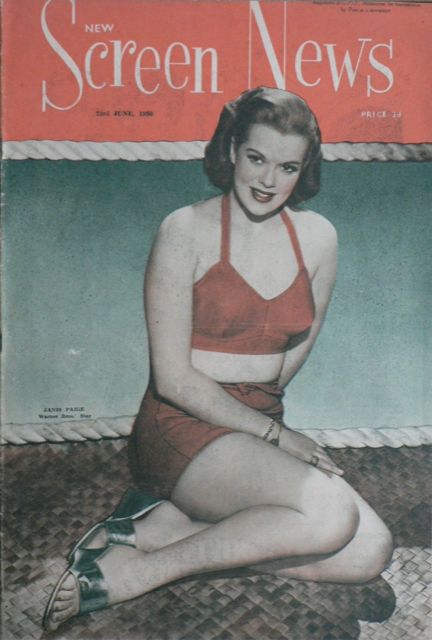 NEW SCREEN NEWS magazine side cover 23 June 1950