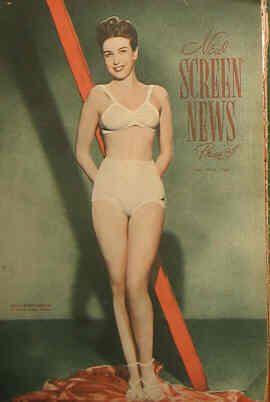 NEW SCREEN NEWS magazine side cover 14 July 1950