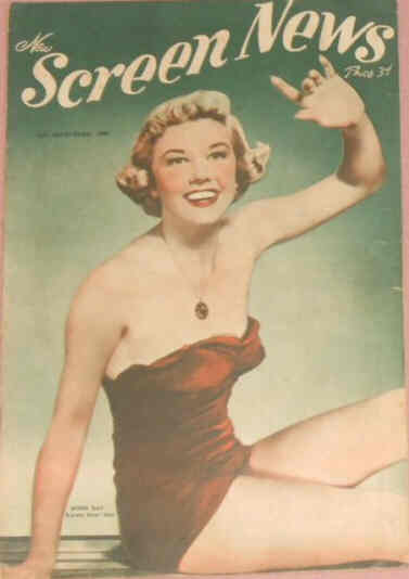 NEW SCREEN NEWS magazine side cover 15 September 1950