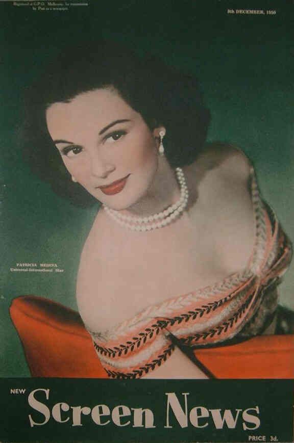 NEW SCREEN NEWS magazine side cover 8 December 1950