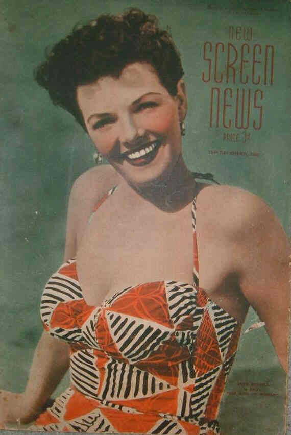 NEW SCREEN NEWS magazine side cover 15 December 1950