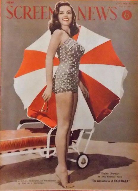 NEW SCREEN NEWS magazine side cover  Vol 9 # 1 14 January 1955