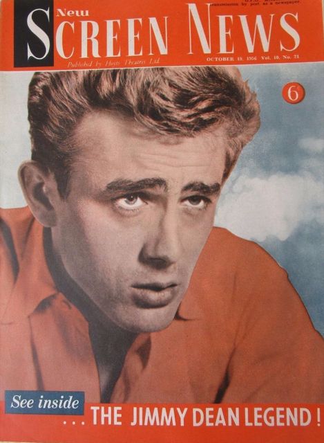 NEW SCREEN NEWS magazine side cover  Vol 10 # 21 19 October 1956
