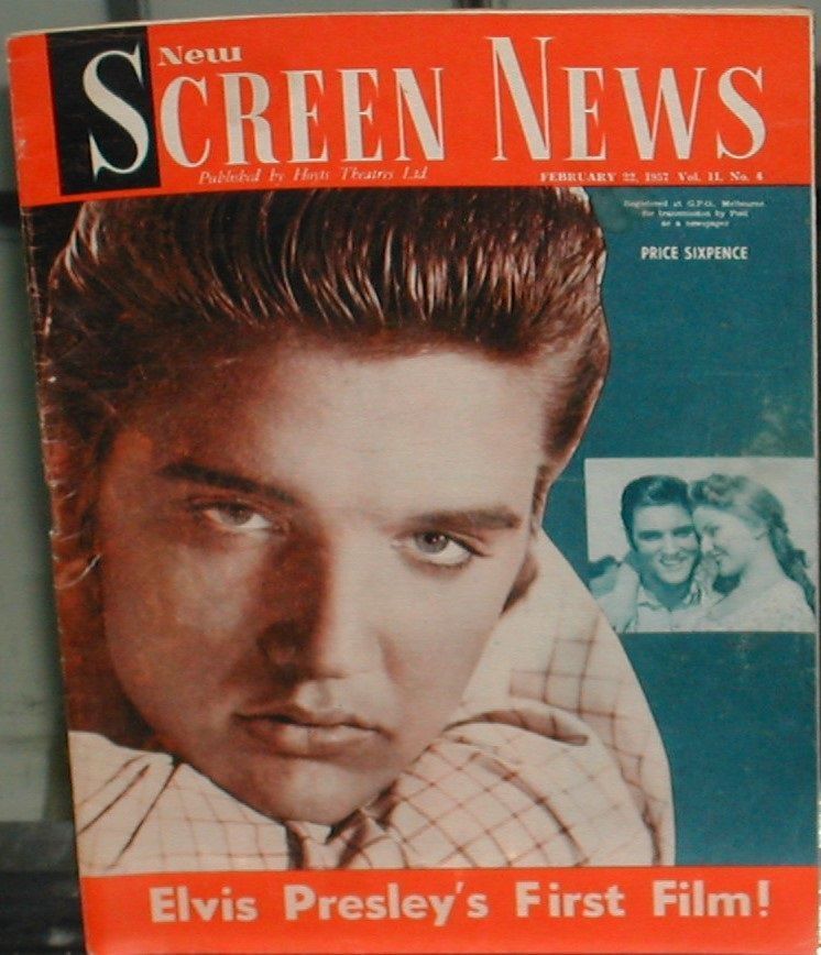 NEW SCREEN NEWS magazine side cover  Vol 11 # 4 22 February 1957