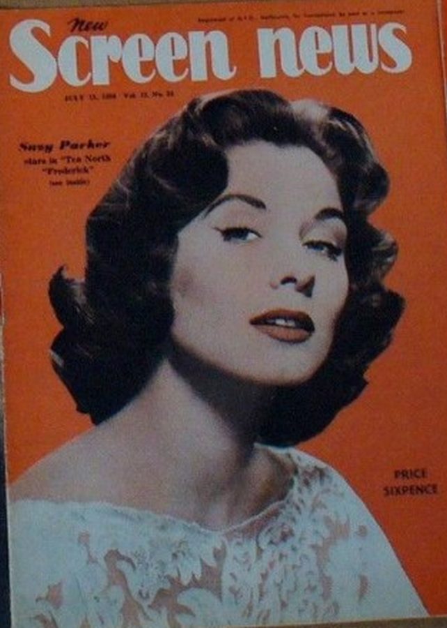 NEW SCREEN NEWS magazine side cover  Vol 12 # 14 11 July 1958