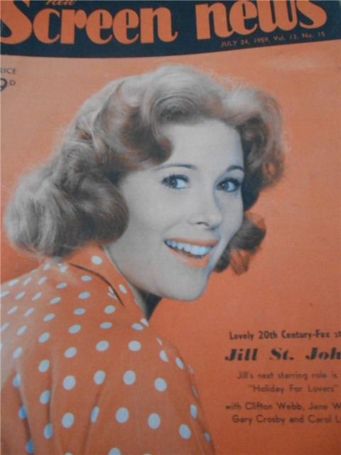 NEW SCREEN NEWS magazine side cover  Vol 13 # 15 24 July 1959