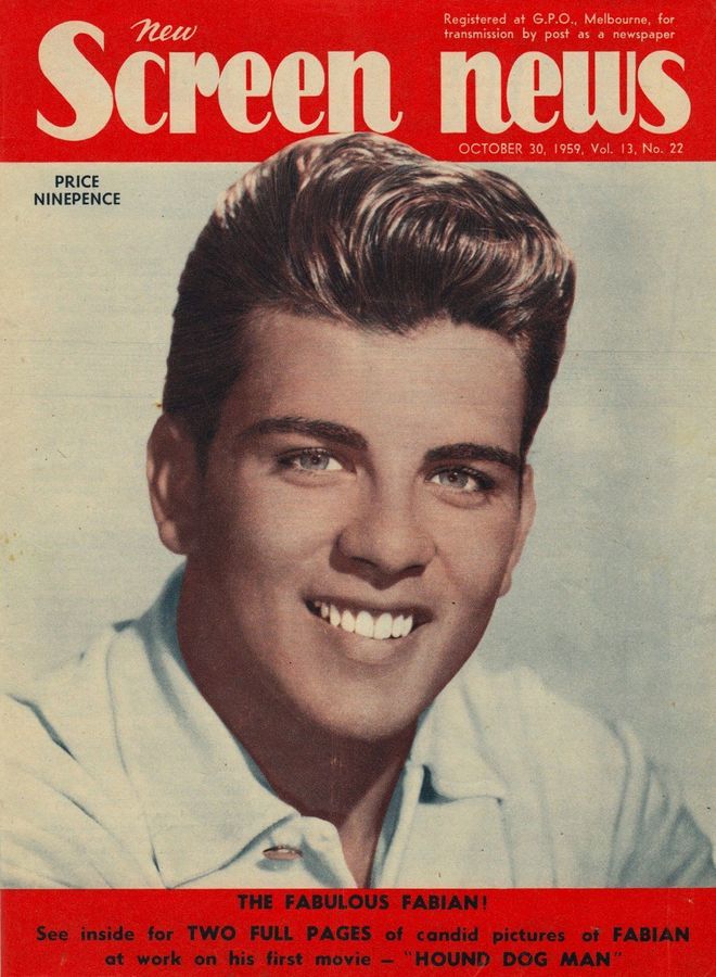 NEW SCREEN NEWS magazine side cover  Vol 13 # 22 30 October 1959