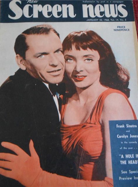 NEW SCREEN NEWS magazine side cover  Vol 14 # 2 22 January 1960