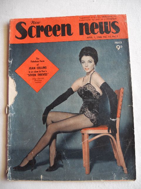 NEW SCREEN NEWS magazine side cover  Vol 14 # 7 1 April 1960
