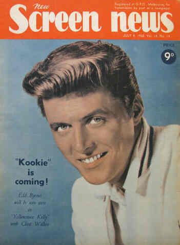 NEW SCREEN NEWS magazine side cover  Vol 14 # 14 8 July 1960