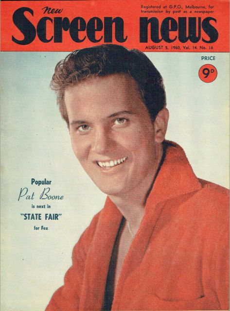 NEW SCREEN NEWS magazine side cover  Vol 14 # 16 5 August 1960