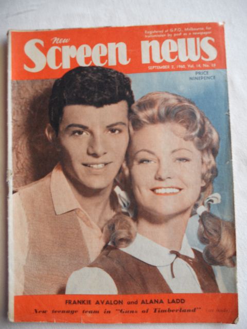 NEW SCREEN NEWS magazine side cover  Vol 14 # 18 2 September 1960