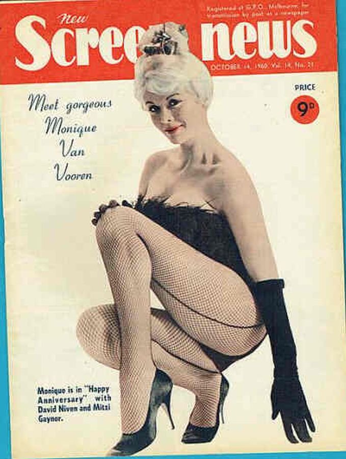 NEW SCREEN NEWS magazine side cover  Vol 14 # 21 14 October 1960
