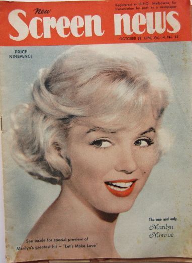 NEW SCREEN NEWS magazine side cover  Vol 14 # 22 28 October 1960