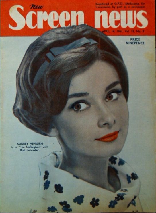 NEW SCREEN NEWS magazine side cover  Vol 15 # 8 14 April 1961