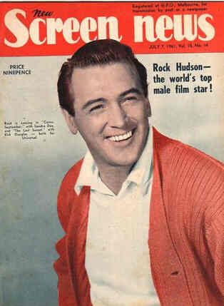 NEW SCREEN NEWS magazine side cover  Vol 15 # 14 7 July 1961