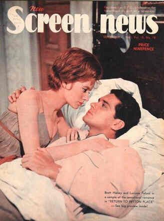 NEW SCREEN NEWS magazine side cover  Vol 15 # 18 1 September 1961