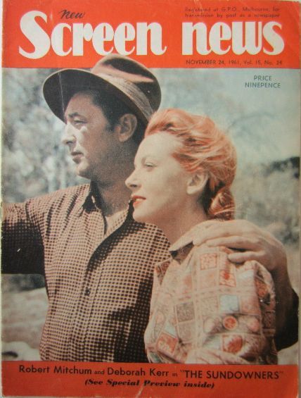 NEW SCREEN NEWS magazine side cover  Vol 15 # 24 24 November 1961