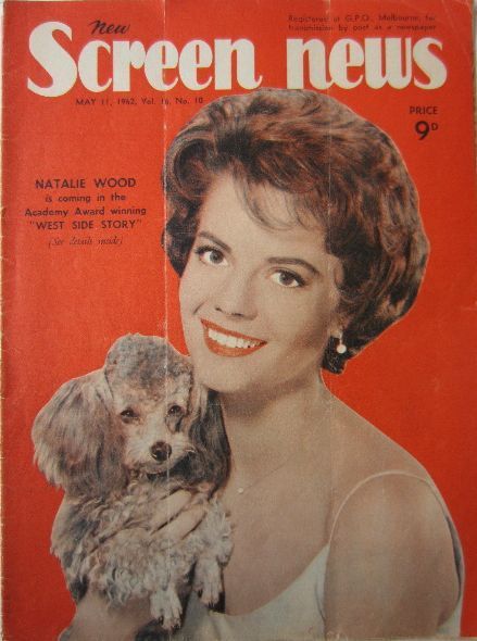 NEW SCREEN NEWS magazine side cover  Vol 16 # 10 11 May 1962