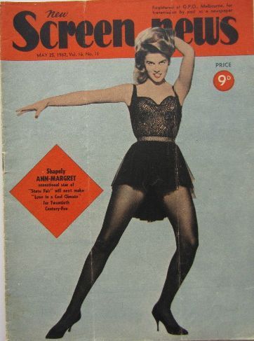 NEW SCREEN NEWS magazine side cover  Vol 16 # 11 25 May 1962