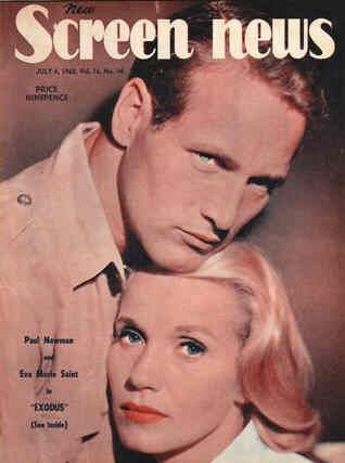 NEW SCREEN NEWS magazine side cover  Vol 16 # 14 6 July 1962