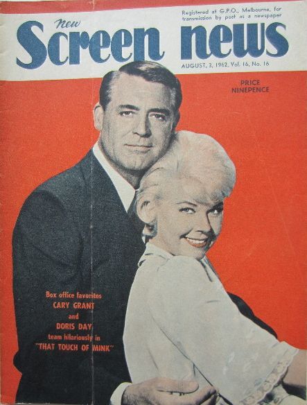NEW SCREEN NEWS magazine side cover  Vol 16 # 16 3 August 1962