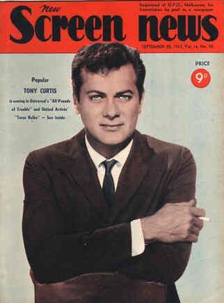 NEW SCREEN NEWS magazine side cover  Vol 16 # 20 28 September 1962