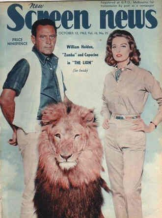 NEW SCREEN NEWS magazine side cover  Vol 16 # 21 12 October 1962