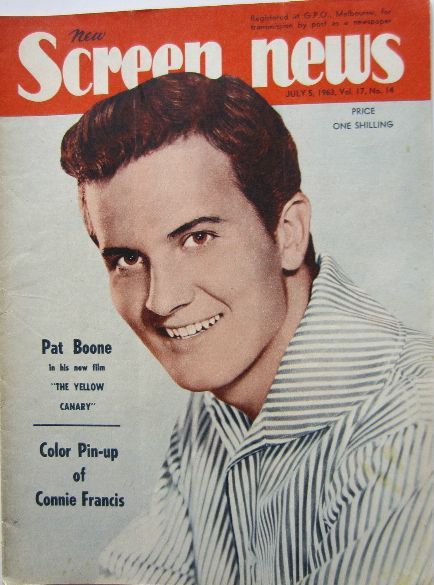 NEW SCREEN NEWS magazine side cover  Vol 17 # 14 5 July 1963