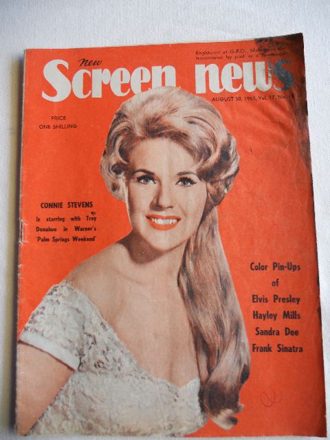 NEW SCREEN NEWS magazine side cover  Vol 17 # 18 30 August 1963
