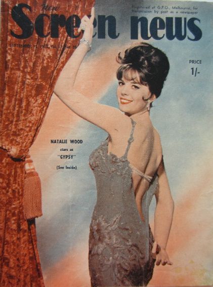 NEW SCREEN NEWS magazine side cover  Vol 17 # 20 27 September 1963