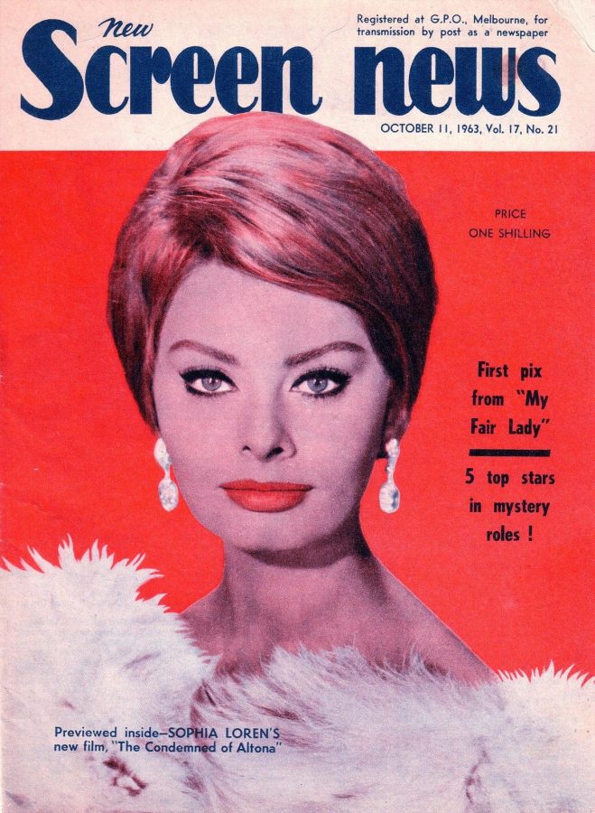 NEW SCREEN NEWS magazine side cover  Vol 17 # 21 11 October 1963