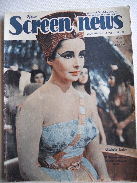 NEW SCREEN NEWS magazine side cover  Vol 17 # 25 6 December 1963