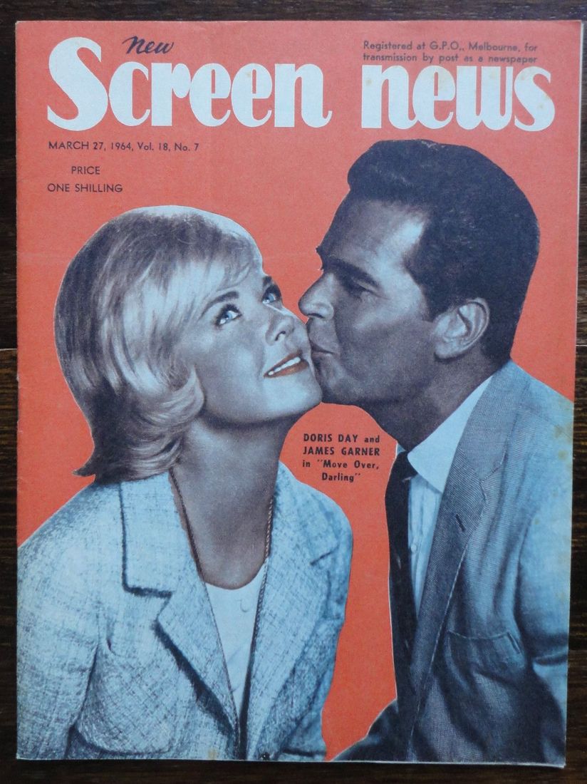 NEW SCREEN NEWS magazine side cover  Vol 18 # 7 27 March 1964
